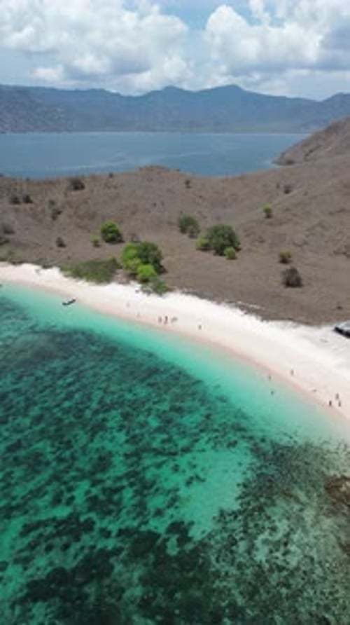 Rosafarbener Strand