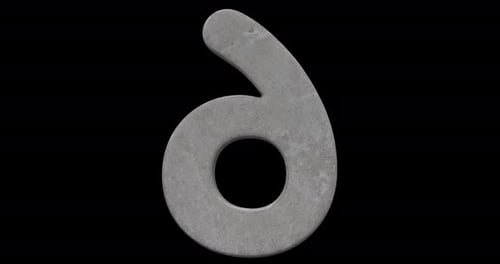 Stone 3D Numbers Loop