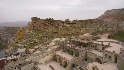 Ancient Town Nestled Among Unique Rock Formations