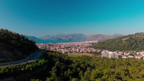 Aerial View of Marmaris Bay in Muğla Turkey