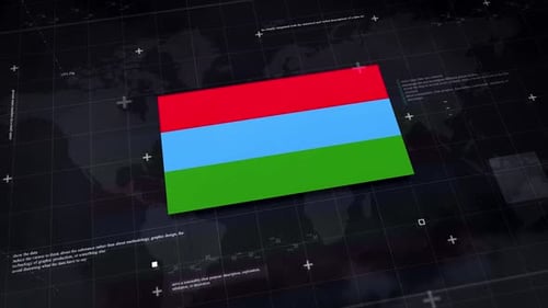Karelien-Hintergrund mit Flagge