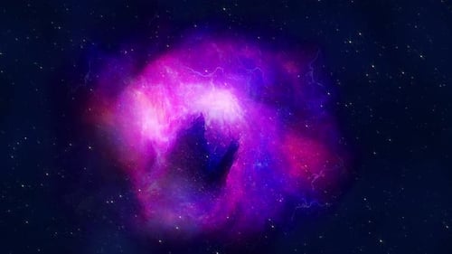 Violetter Weltraumnebel 4k