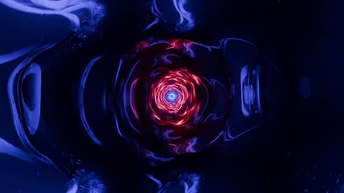 Vj Loop A Mesmerizing Colorful Infinite Tunnel Spirals in Vibrant Neon Lights