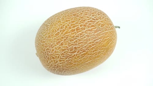 Saftige süße reife aromatische gelbe Melone.