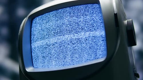 Vintage Television Screen Static Noise Effect