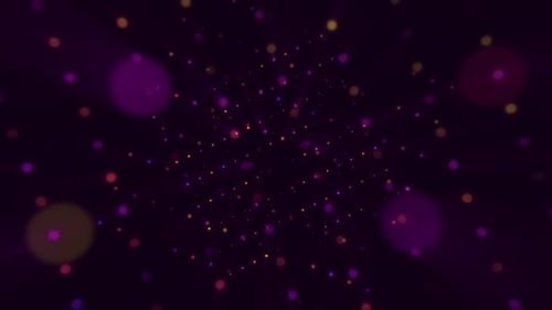Dynamic Abstract Glowing Bokeh Particles Background Loop