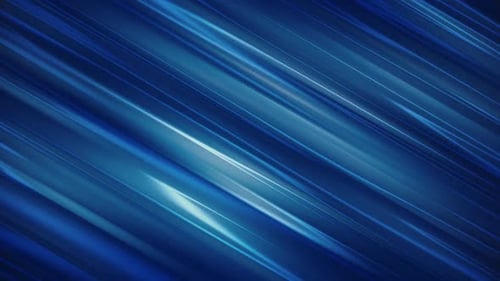 Dynamic Blue Light Streaks Flowing Abstract Background
