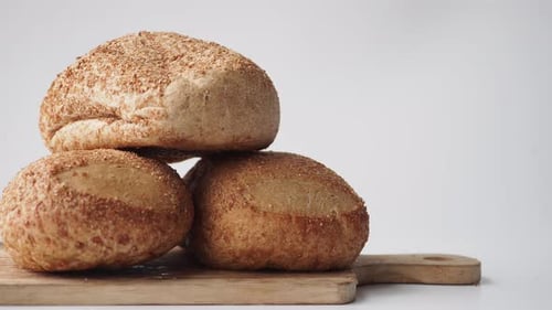 Close Up of Slice of Whole Grain Bread