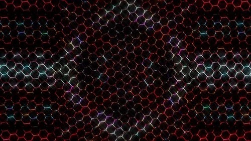 3D Abstract shining bright lines set wave, colorful, black background