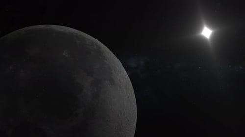 Uncommon planet on space animated black background graphics design