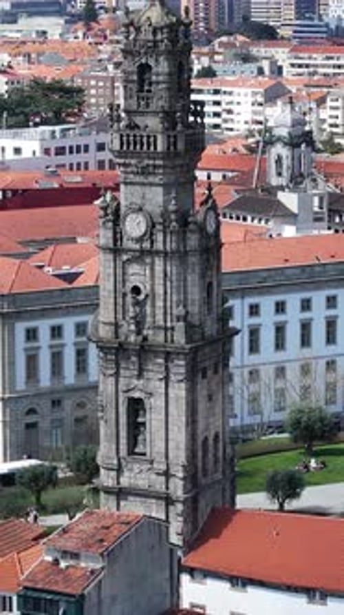 Clerigos Tower At Porto In Porto District Portugal.