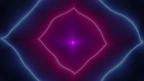 Abstract Wavy Shape Neon Light 16