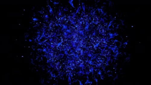 Explosion shockwave effect and divergent wave on a transparent background. Abstract smoke