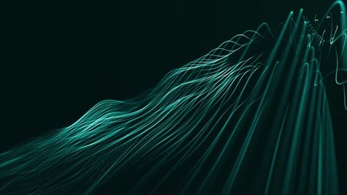 Dynamic Futuristic Digital Lines Wave Motion Background