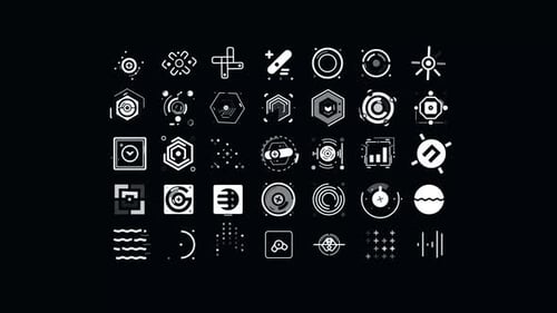 Íconos de Digital Hud