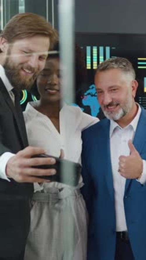 Close Up of Attractive Confident Highskilled Different Ages Diverse Businessmen and Businesswomen