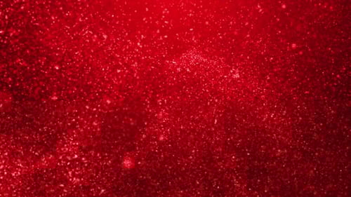 Bokeh Red Particle Flying, Abstract Motion Red Glitter Particle Flying With Wind Luxury Background,