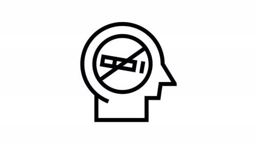 broken cigarette line icon animation