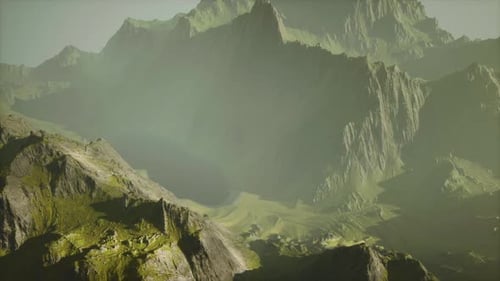 A Breathtaking Mountain Range in the Distance