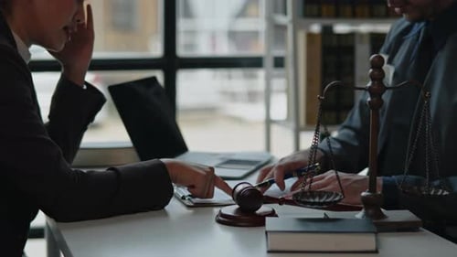 Vertical footage of Close up of hand teamwork business group are meeting working and brainstorming