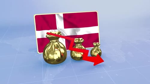 Denmark Reserves Drop Economic Data Infographics Graph