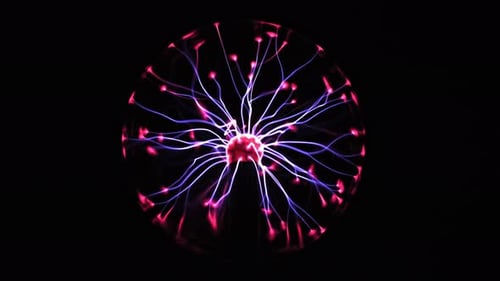 Mesmerizing Plasma Ball with Emanating Light and Energy