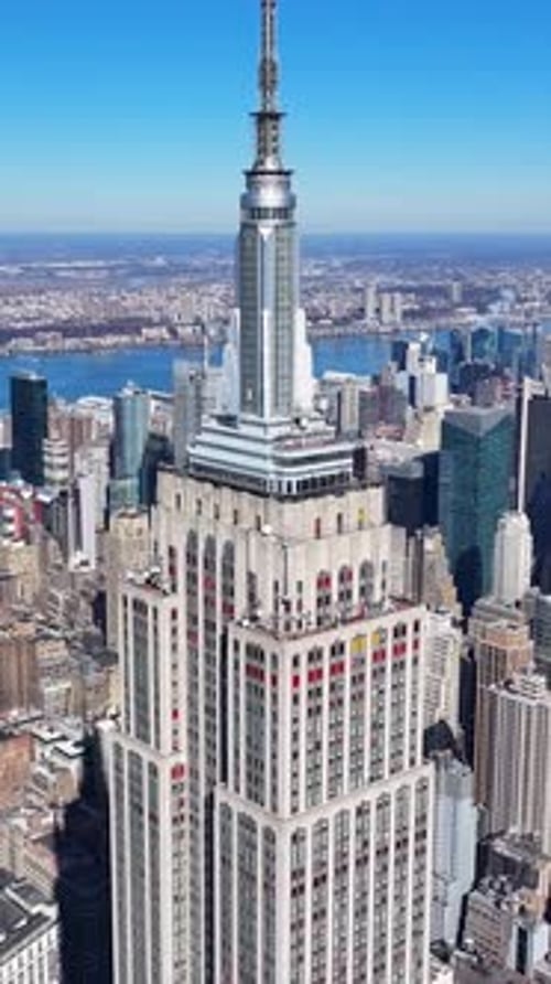 Empire State Building At Manhattan In New York United States.