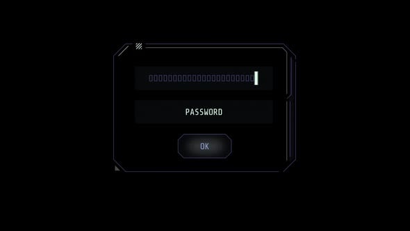 Futuristic Login Interface HUD Element, Overlays Motion Graphics ft ...