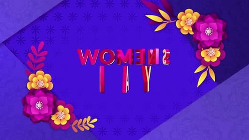 Womens Day Background Loop Animation