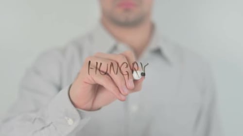 Hungry!, Writing on Transparent Screen