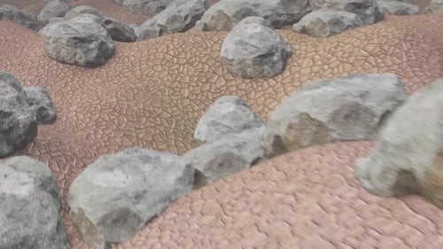 Arid Area and Stone