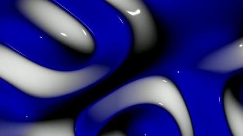 Fond avec ondes de plasma bleues et blanches, design unique, réflexion, rendu 3D exclusif
