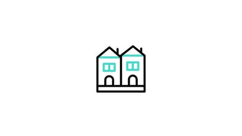 Icono animado de casas