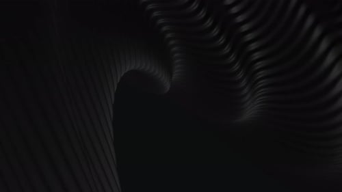 Dark Abstract Wavy Lines Fluid Loop Background Animation