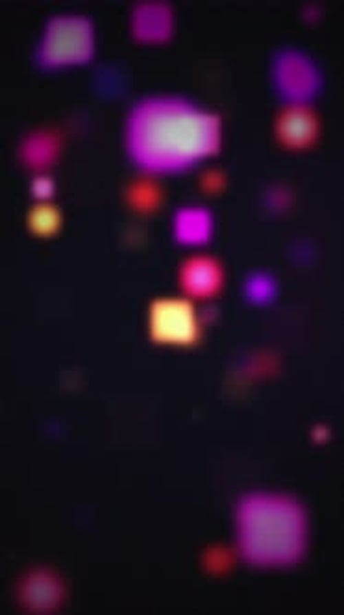 Abstract Bokeh Lights Colorful Vibrant Dark Background