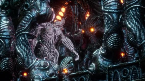 Biomechanical Girl VJ Loop