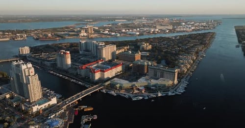 Tampa Island from air