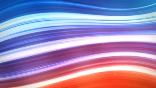 Abstract Fluid Glowing Wavy Lines Background Loop