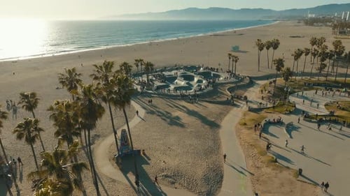 Venice Beach Skate Park. Los Angeles. California.