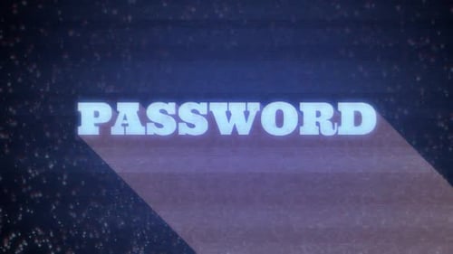 Glitch Effect Password Text Animation