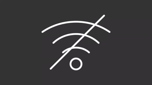 Animated Flat Design Wi-Fi Signal Connect Disconnect Icon