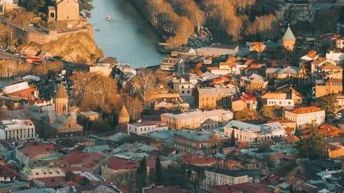 Tbilisi Georgia Elevated Top Scenic
