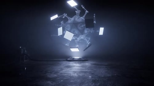 Futuristic Robotic Structure Revealing Images