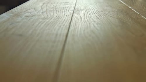 Close-up of Clean Wooden Floor Surface and Texture