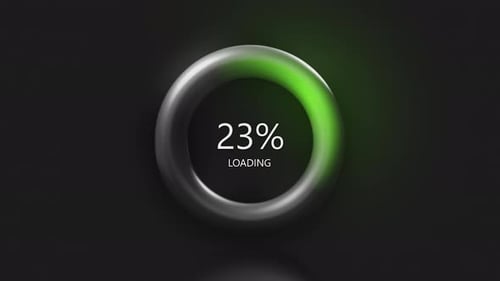 Circle with Loading Percentages