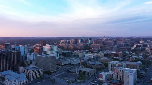 AERIAL: Landscape view of the Capital Building