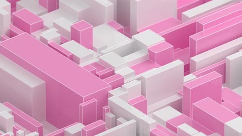 Animated 3D Geometric Loop Background