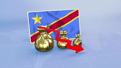 Democratic Republic Of The Congo Reserves Drop Economic Data Infographics Graph