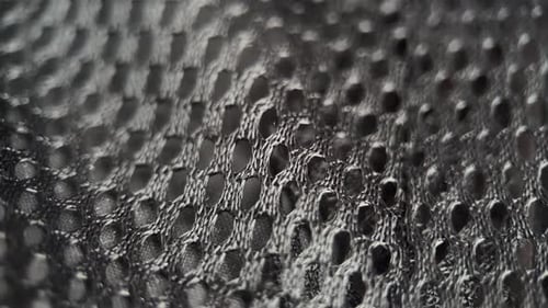 Macro Wavy Black Fabric Mesh Background
