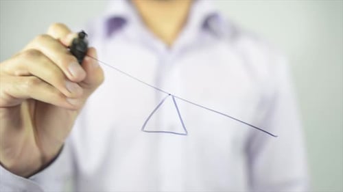 Supply and Demand Drawn on Glass